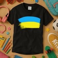 Ukraine Flag Kids T-Shirt thumb 3
