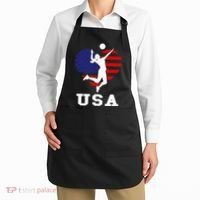 Usa Flag Volleyball Support Usa Team Volleyball Apron thumb 2