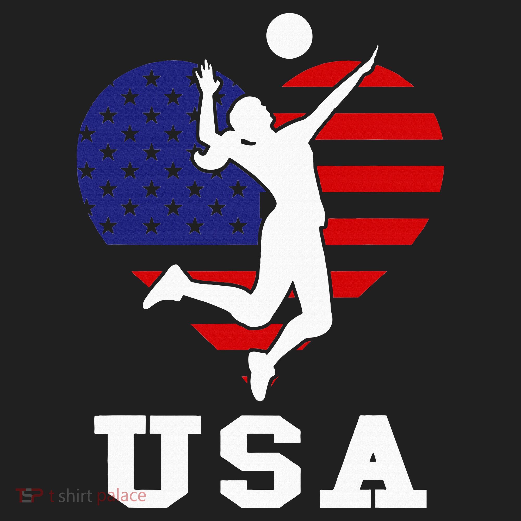Usa Flag Volleyball Support Usa Team Volleyball Hat