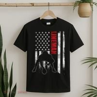 US Flag vintage American Football Lineman T-Shirt thumb 2