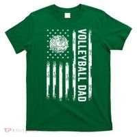 USA Flag Volleyball Dad Volleyball Game Day Vibes T-Shirt thumb 0