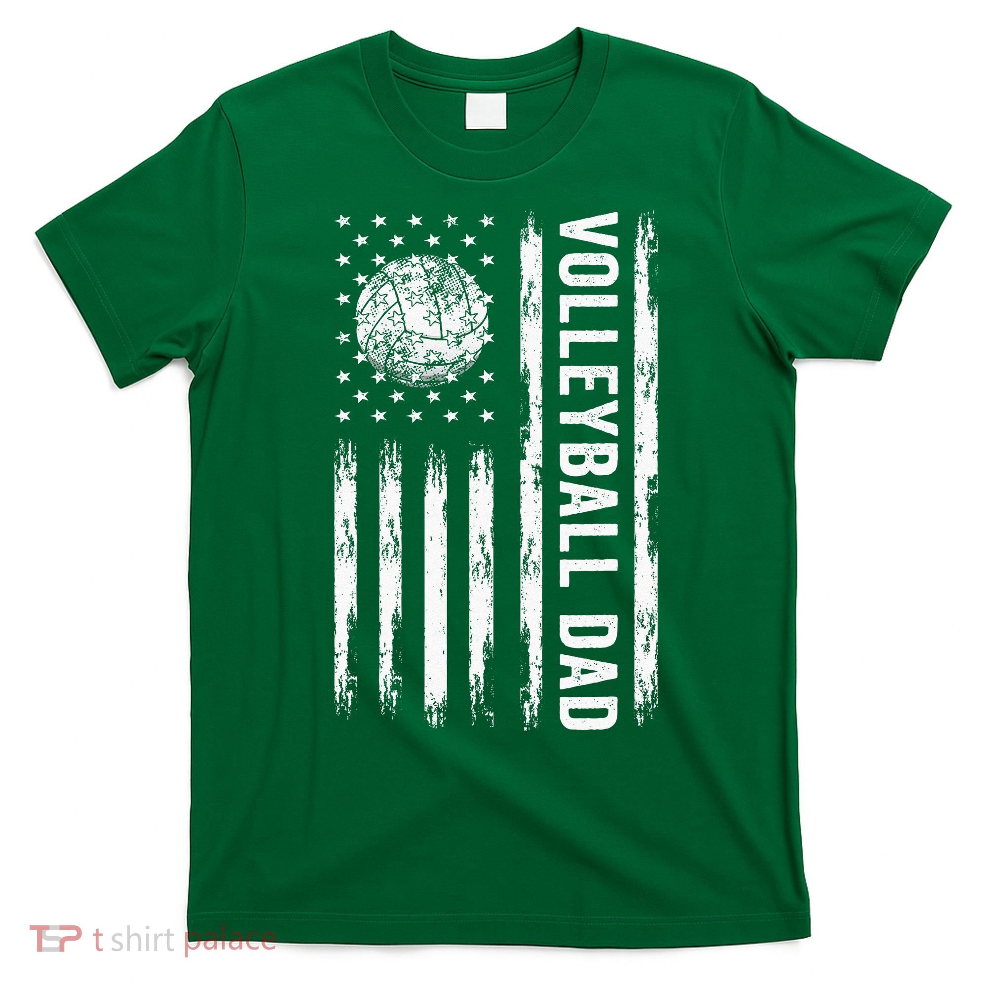 USA Flag Volleyball Dad Volleyball Game Day Vibes T-Shirt