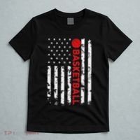 Usa Flag Vintage Distressed American Flag Basketball T-Shirt thumb 5