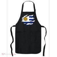 Uruguay Flag With Sun Graphic For Soccer Fans Apron thumb 0