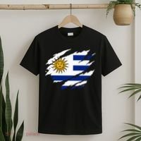 Uruguay Flag With Sun Graphic For Soccer Fans T-Shirt thumb 2