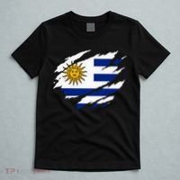 Uruguay Flag With Sun Graphic For Soccer Fans T-Shirt thumb 5