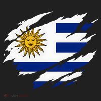 Uruguay Flag With Sun Graphic For Soccer Fans Beanie thumb 2