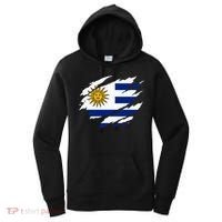 Uruguay Flag With Sun Graphic For Soccer Fans Women's Hoodie thumb 0