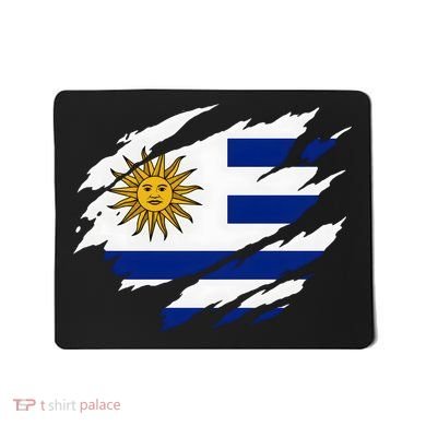 Uruguay Flag With Sun Graphic For Soccer Fans Mousepad