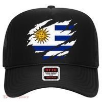 Uruguay Flag With Sun Graphic For Soccer Fans Hat thumb 0