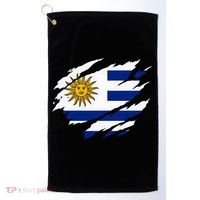 Uruguay Flag With Sun Graphic For Soccer Fans Golf Towel thumb 0