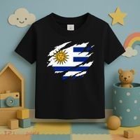 Uruguay Flag With Sun Graphic For Soccer Fans Toddler T-Shirt thumb 3