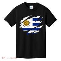 Uruguay Flag With Sun Graphic For Soccer Fans Kids T-Shirt thumb 0