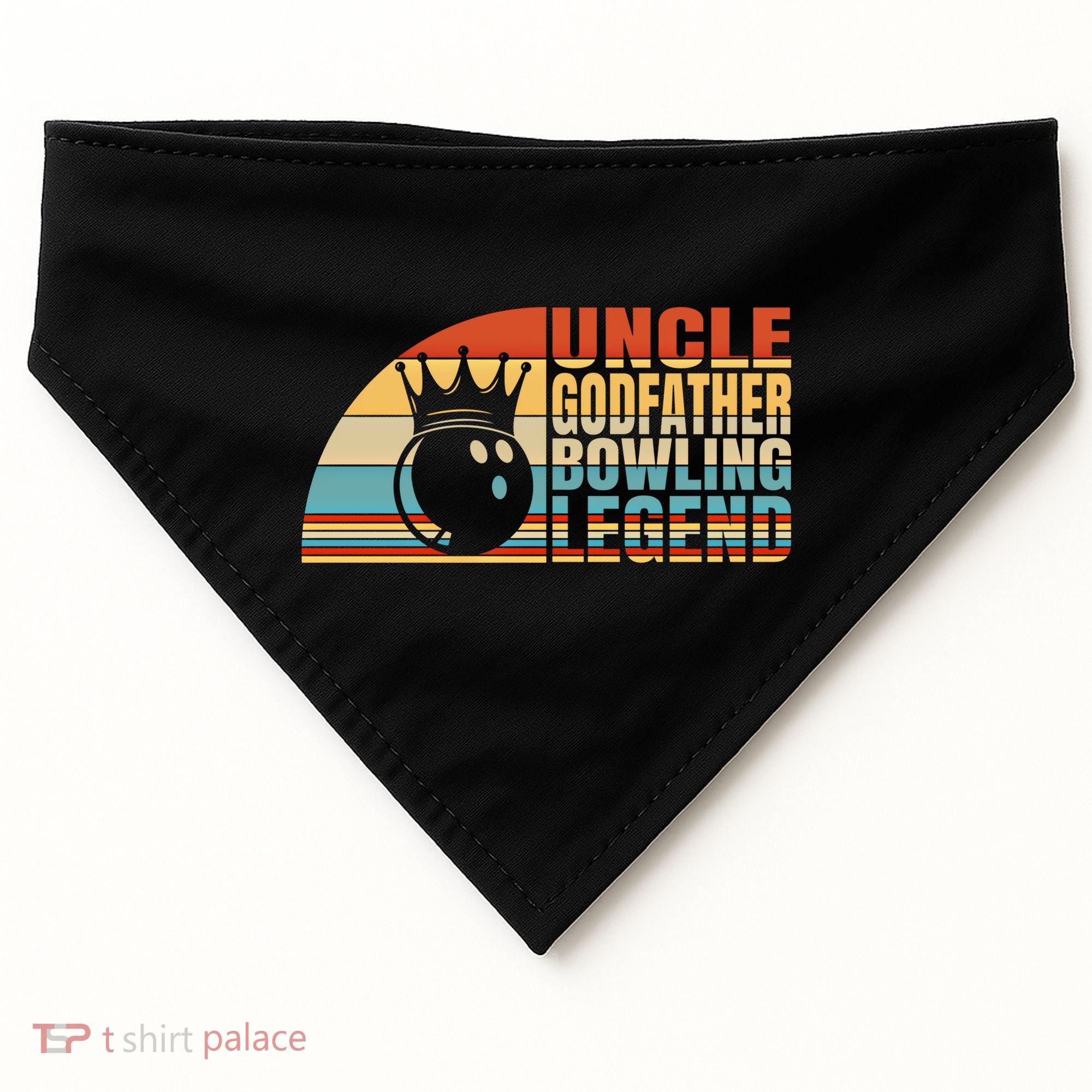 Uncle Godfather And Bowling Legend Bowling Uncle Gift USA-Made Doggie Bandana