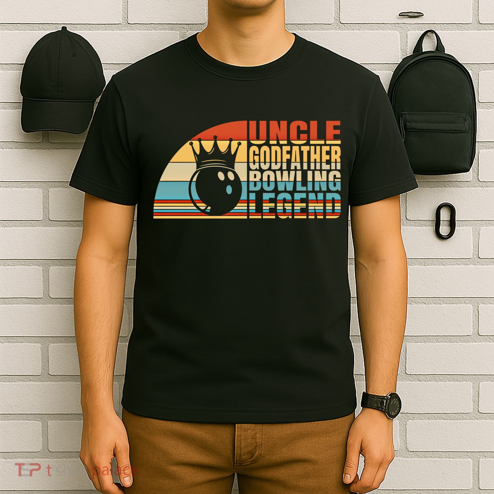 Uncle Godfather And Bowling Legend Bowling Uncle Gift T-Shirt
