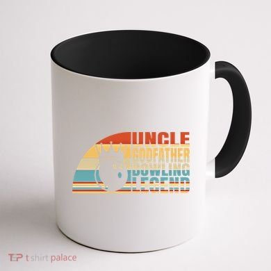 Uncle Godfather And Bowling Legend Bowling Uncle Gift Coffee Mug back