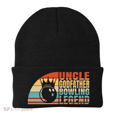 Uncle Godfather And Bowling Legend Bowling Uncle Gift Beanie