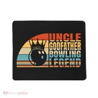 Uncle Godfather And Bowling Legend Bowling Uncle Gift Mousepad thumb 0
