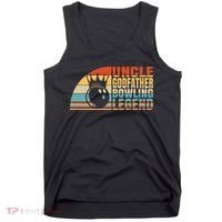 Uncle Godfather And Bowling Legend Bowling Uncle Gift Tank Top thumb 0