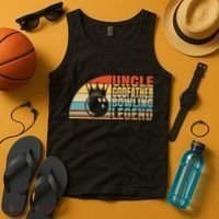 Uncle Godfather And Bowling Legend Bowling Uncle Gift Tank Top thumb 4
