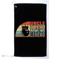 Uncle Godfather And Bowling Legend Bowling Uncle Gift Golf Towel thumb 0