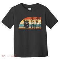 Uncle Godfather And Bowling Legend Bowling Uncle Gift Toddler T-Shirt thumb 0