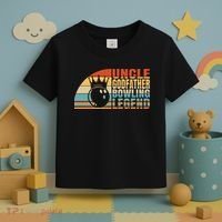Uncle Godfather And Bowling Legend Bowling Uncle Gift Toddler T-Shirt thumb 3
