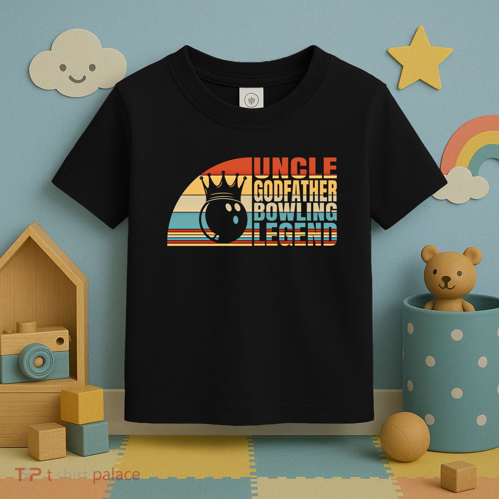 Uncle Godfather And Bowling Legend Bowling Uncle Gift Toddler T-Shirt