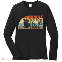 Uncle Godfather And Bowling Legend Bowling Uncle Gift Women's Long Sleeve Shirt thumb 0