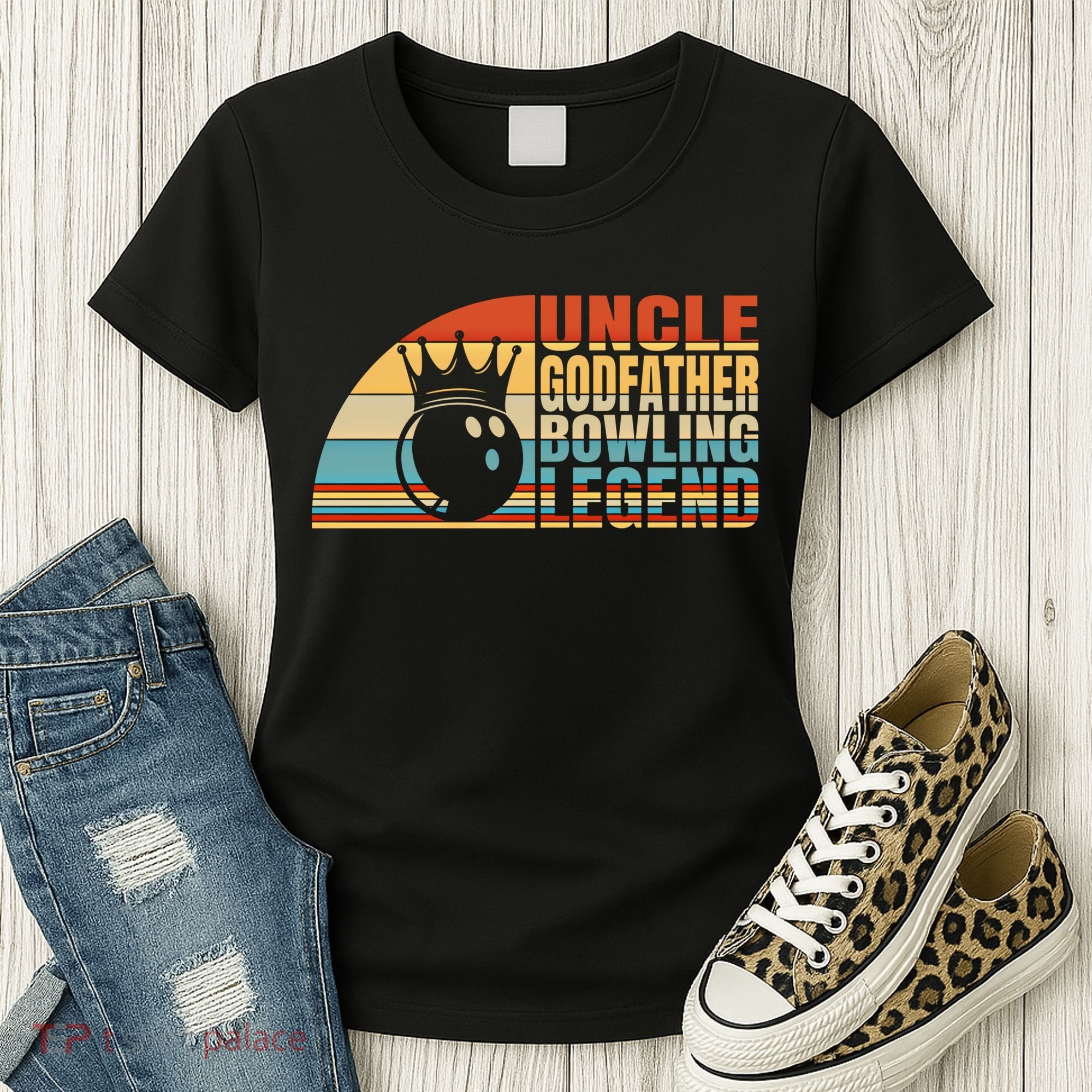Uncle Godfather And Bowling Legend Bowling Uncle Gift Women's T-Shirt