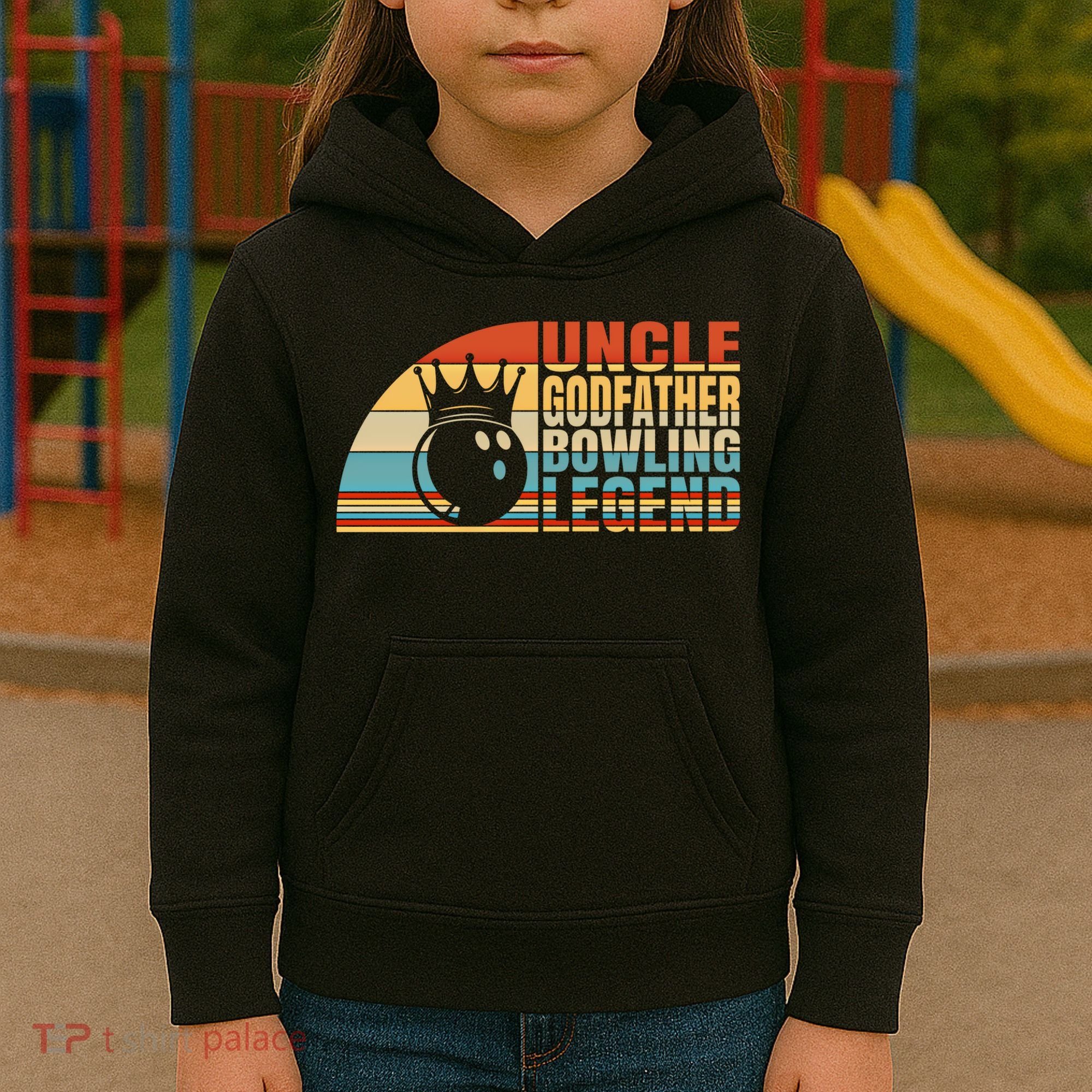 Uncle Godfather And Bowling Legend Bowling Uncle Gift Kids Hoodie