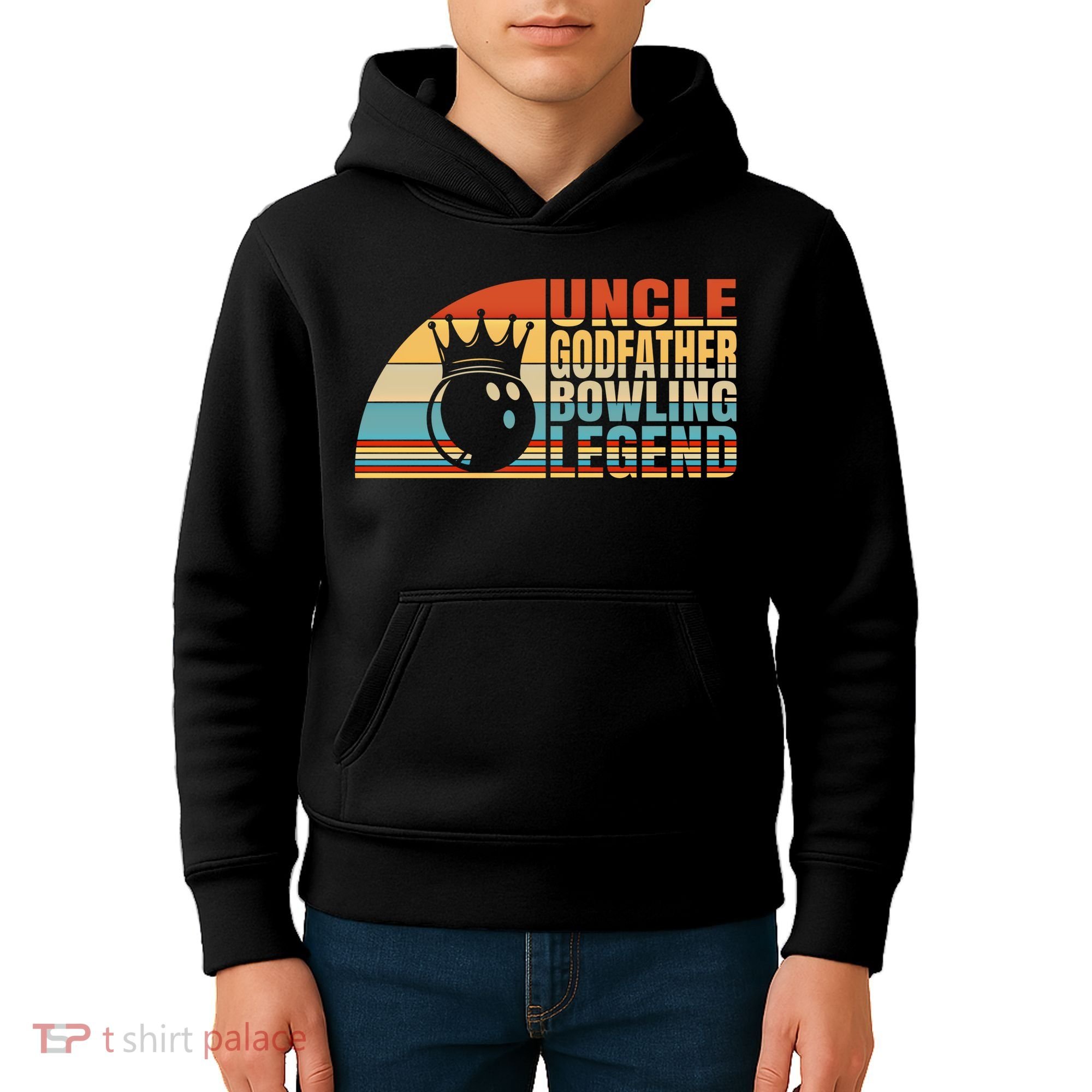 Uncle Godfather And Bowling Legend Bowling Uncle Gift Kids Hoodie