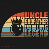 Uncle Godfather And Bowling Legend Bowling Uncle Gift Kids Hoodie thumb 5