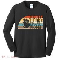 Uncle Godfather And Bowling Legend Bowling Uncle Gift Kids Long Sleeve Shirt thumb 0