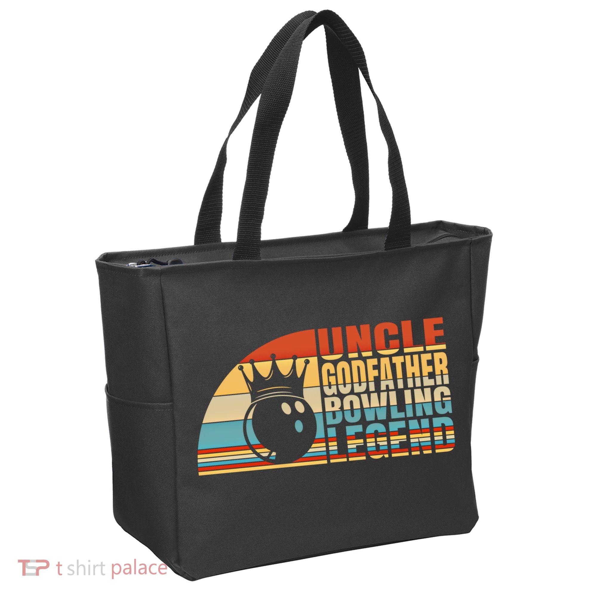 Uncle Godfather And Bowling Legend Bowling Uncle Gift Tote Bag