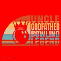 Uncle Godfather And Bowling Legend Bowling Uncle Gift Santa Hat thumb 1