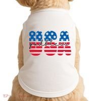 USA God Bless Patriot Celebration Doggie Tank thumb 0