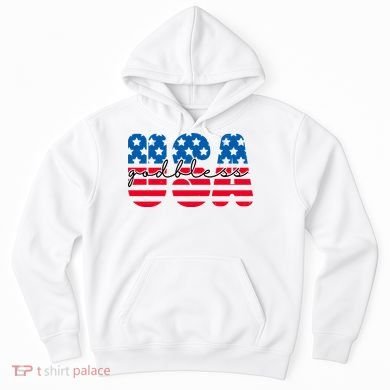 USA God Bless Patriot Celebration Hoodie