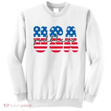USA God Bless Patriot Celebration Sweatshirt
