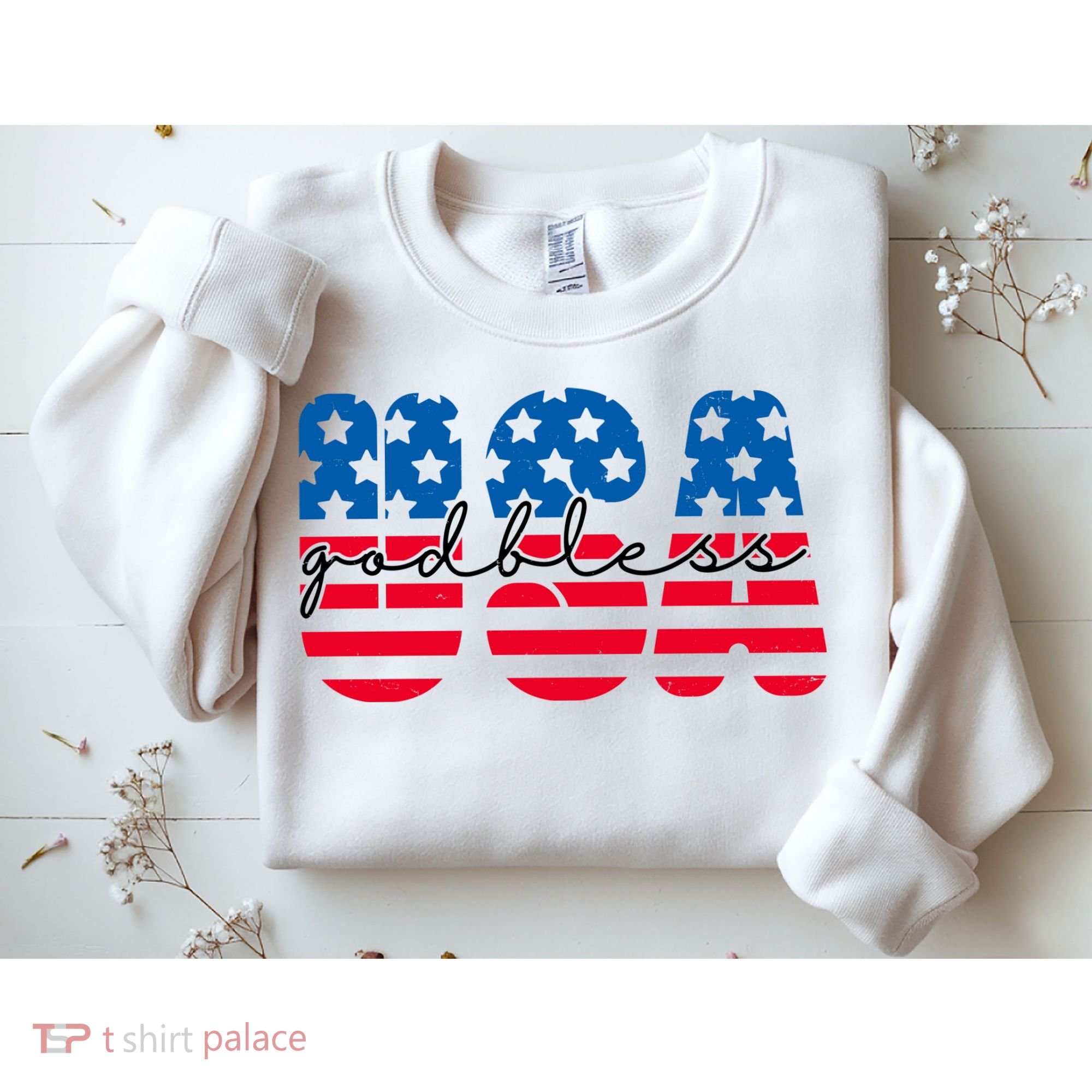USA God Bless Patriot Celebration Sweatshirt