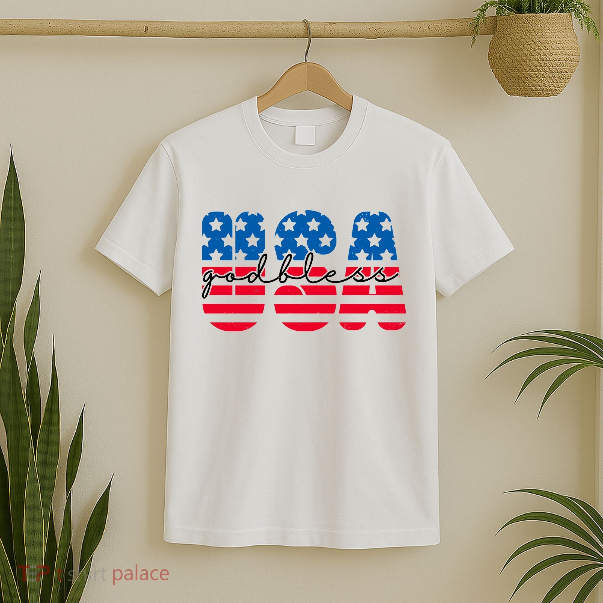 USA God Bless Patriot Celebration T-Shirt