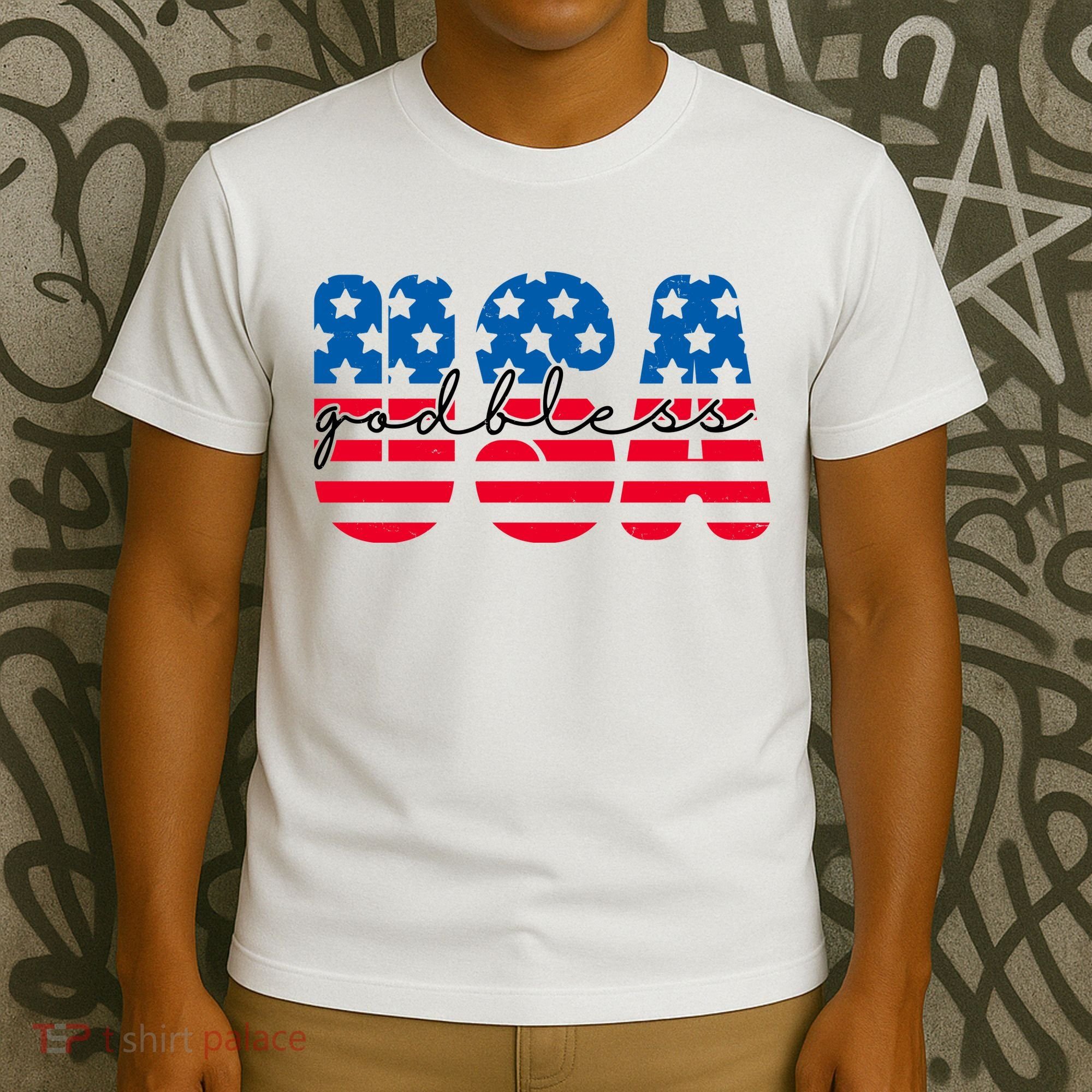 USA God Bless Patriot Celebration T-Shirt