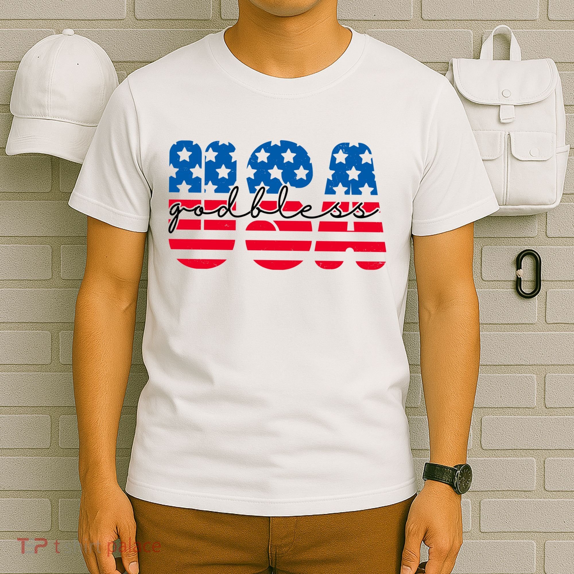 USA God Bless Patriot Celebration T-Shirt