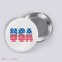 USA God Bless Patriot Celebration Button thumb 0