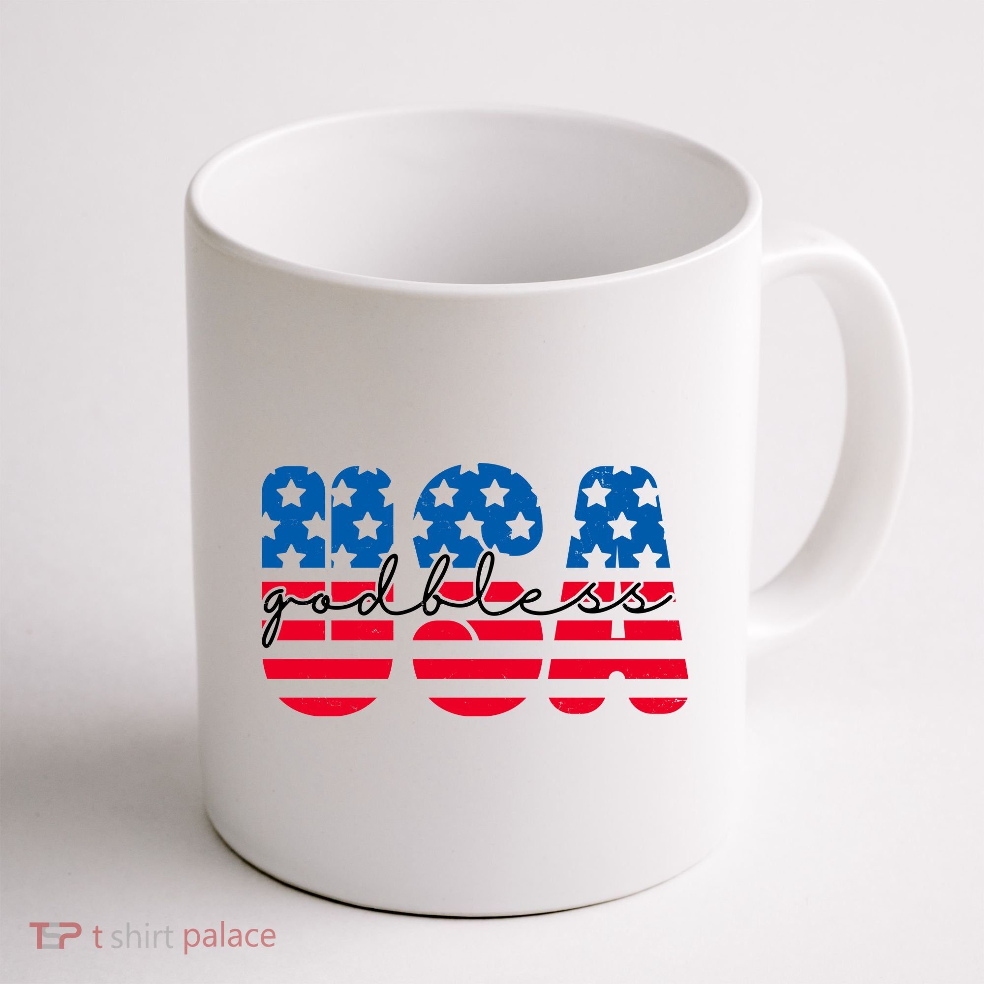 USA God Bless Patriot Celebration Coffee Mug