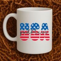 USA God Bless Patriot Celebration Coffee Mug thumb 2