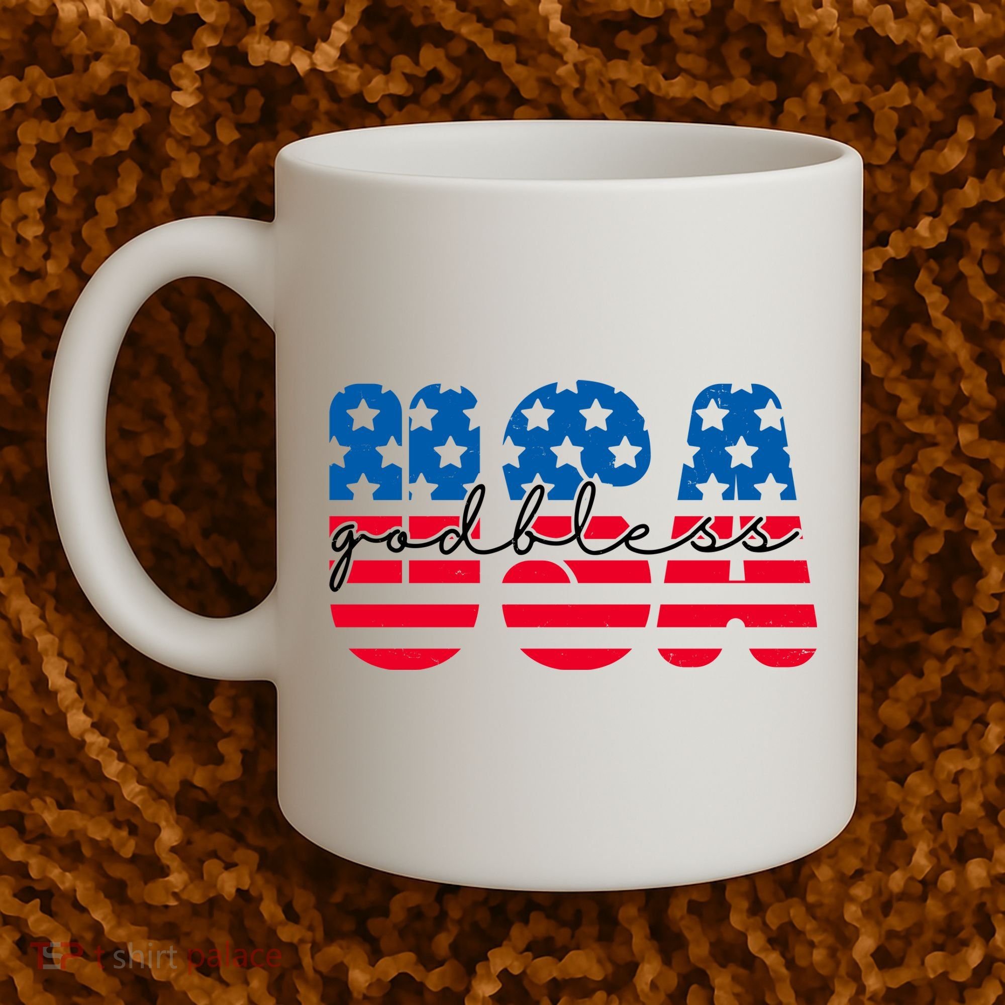USA God Bless Patriot Celebration Coffee Mug