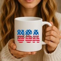 USA God Bless Patriot Celebration Coffee Mug thumb 3