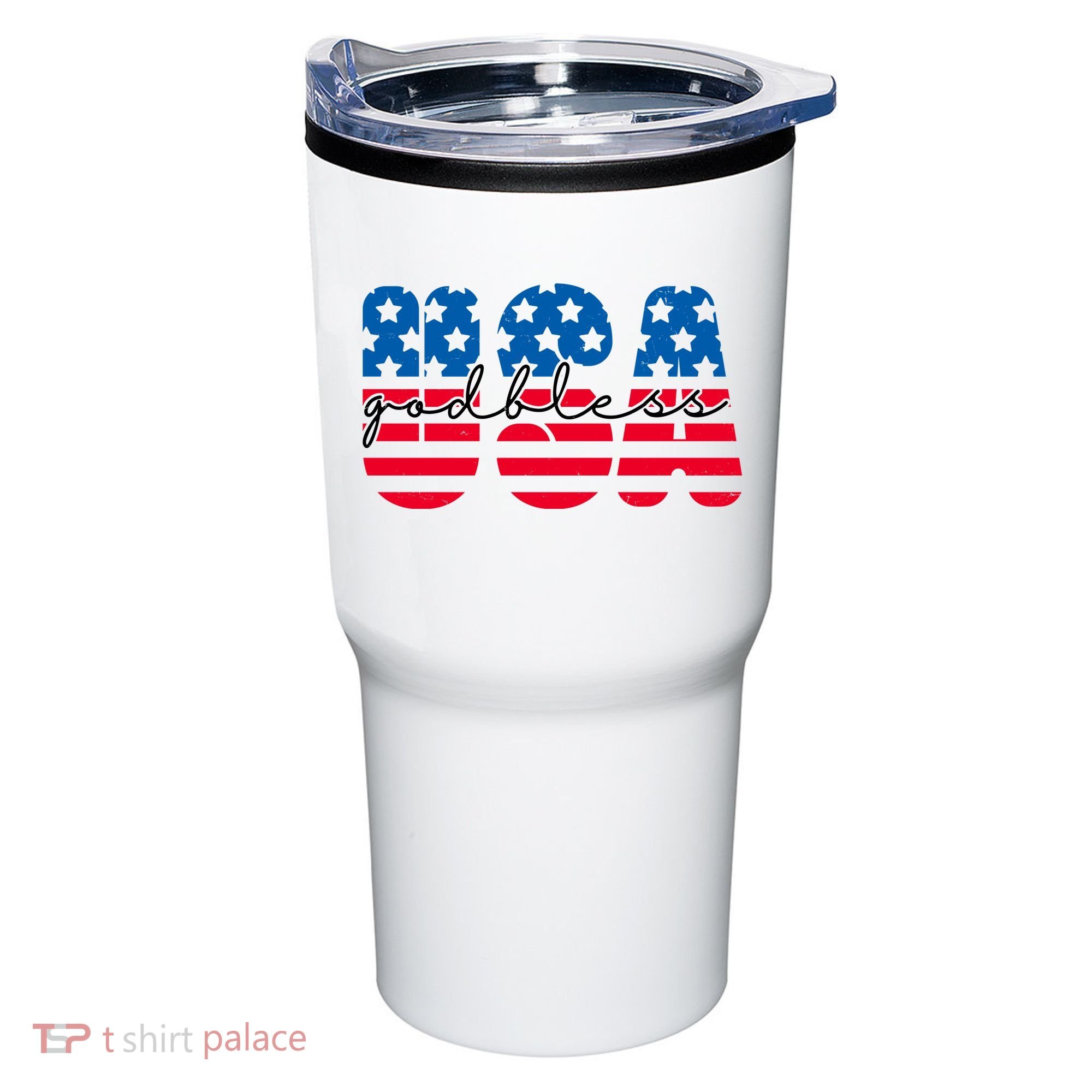 USA God Bless Patriot Celebration Tumbler