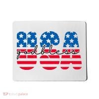 USA God Bless Patriot Celebration Mousepad thumb 0
